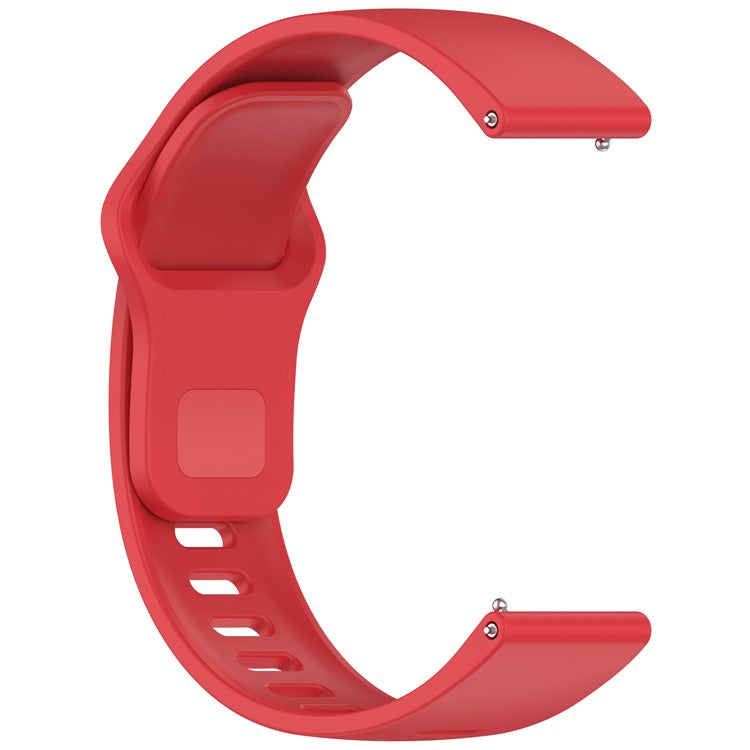 For Xiaomi Redmi Watch 5 Active Silicone Watch Band Colorful Buckle Wrist Strap - Red