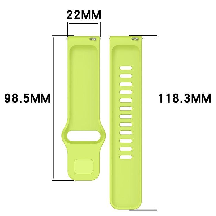For Xiaomi Redmi Watch 5 Active Silicone Watch Band Colorful Buckle Wrist Strap - Red