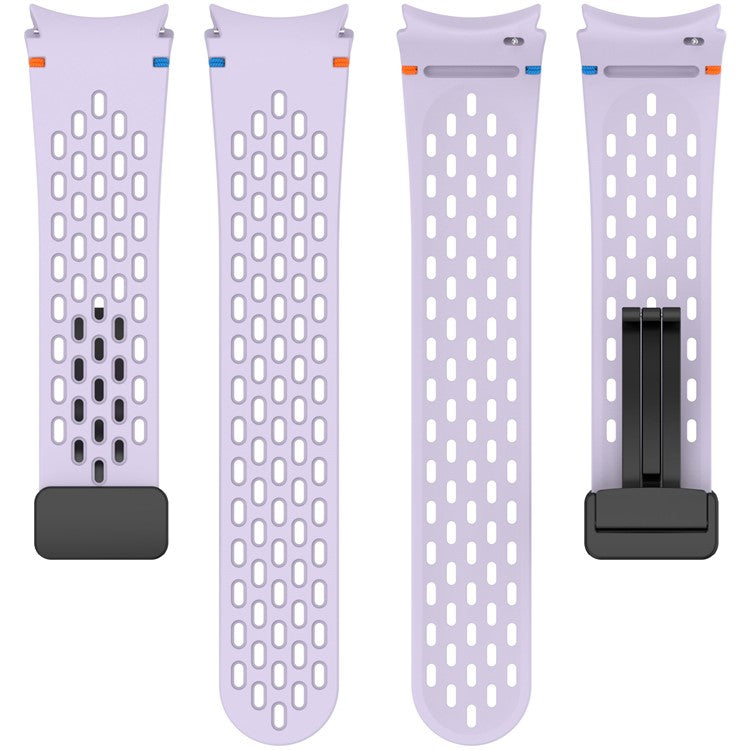 For Samsung Galaxy Watch7 / 6 / 5 / 4 / FE Replacement Band Adjustable Silicone Watch Strap - Blue