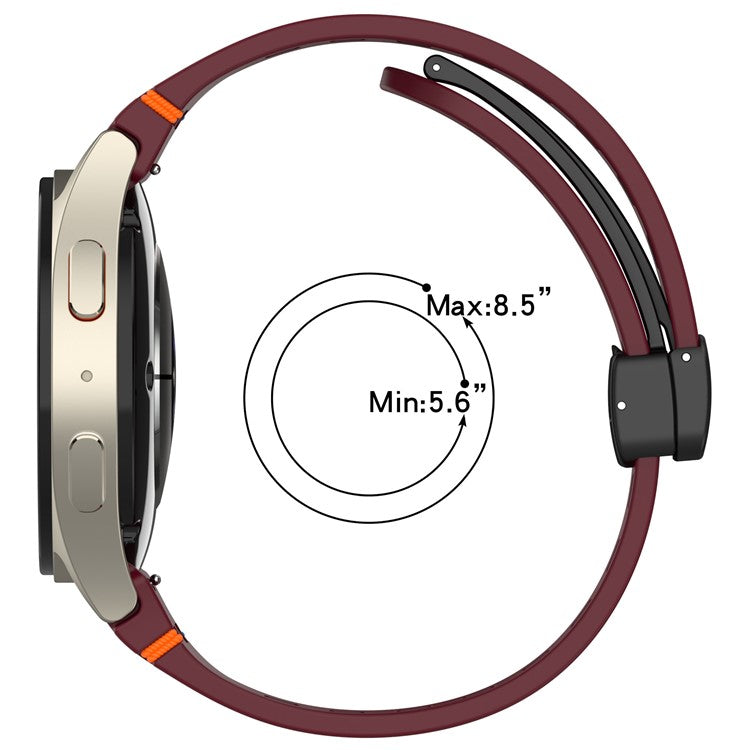 For Samsung Galaxy Watch7 / 6 / 5 / 4 / FE Replacement Band Adjustable Silicone Watch Strap - Blue