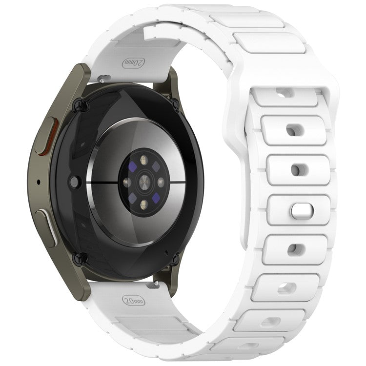 Silicone Strap for Samsung Galaxy Watch3 45mm / Galaxy Watch 46mm / Gear S3 Classic Universal 22mm Watch Band - White