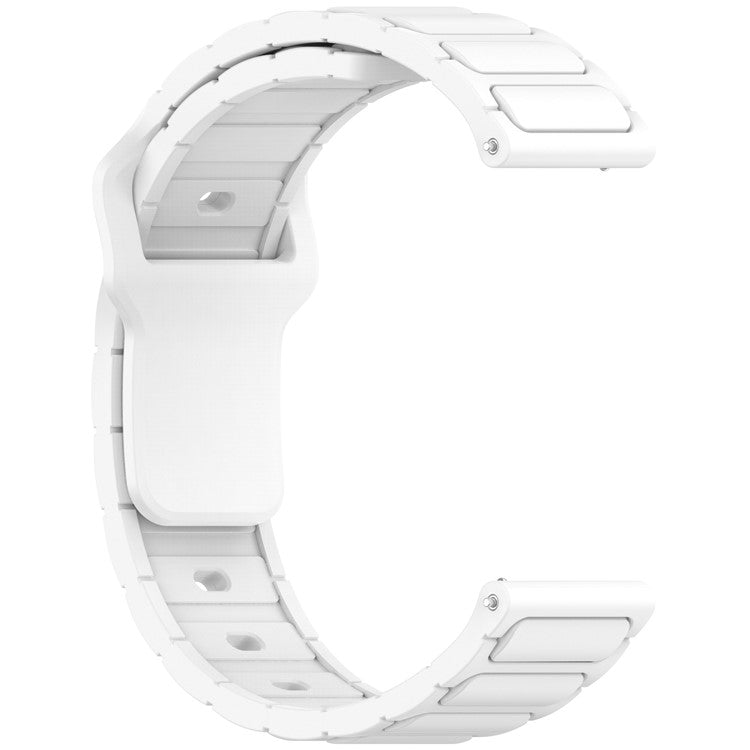 Silicone Strap for Samsung Galaxy Watch3 45mm / Galaxy Watch 46mm / Gear S3 Classic Universal 22mm Watch Band - White