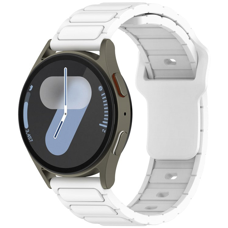 Silicone Strap for Samsung Galaxy Watch3 45mm / Galaxy Watch 46mm / Gear S3 Classic Universal 22mm Watch Band - White