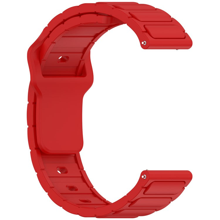Silicone Strap for Samsung Galaxy Watch3 45mm / Galaxy Watch 46mm / Gear S3 Classic Universal 22mm Watch Band - Red