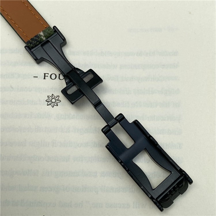 22mm Strap for Huawei Watch GT 5 46mm / Watch 4 Pro / Watch 4 Magnetic Buckle Plaid Texture Wool Band - Red