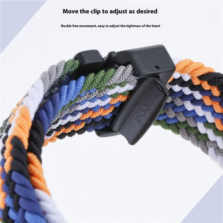 Wrist Strap for Apple Watch Series 10 9 8 7 SE 6 5 4 3 2 1 42mm 41mm 40mm 38mm Parachute Buckle Nylon Braided Watch Band - Orange