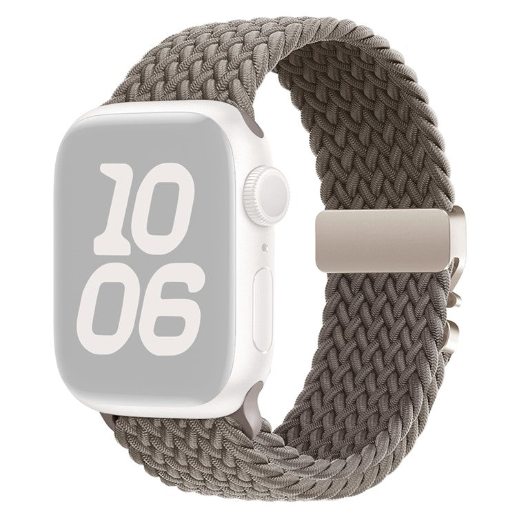 Nylon Strap for Apple Watch Series 10 Ultra 9 8 7 SE 6 5 4 3 2 1 46mm 49mm 45mm 44mm 42mm Parachute Buckle Watch Band - Mud Color