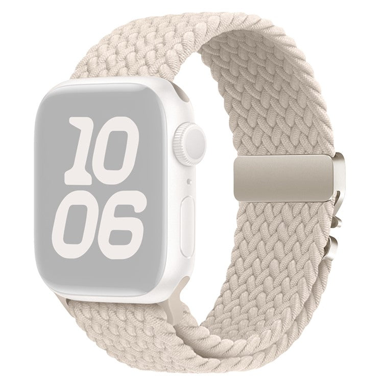 Nylon Strap for Apple Watch Series 10 Ultra 9 8 7 SE 6 5 4 3 2 1 46mm 49mm 45mm 44mm 42mm Parachute Buckle Watch Band - Starlight