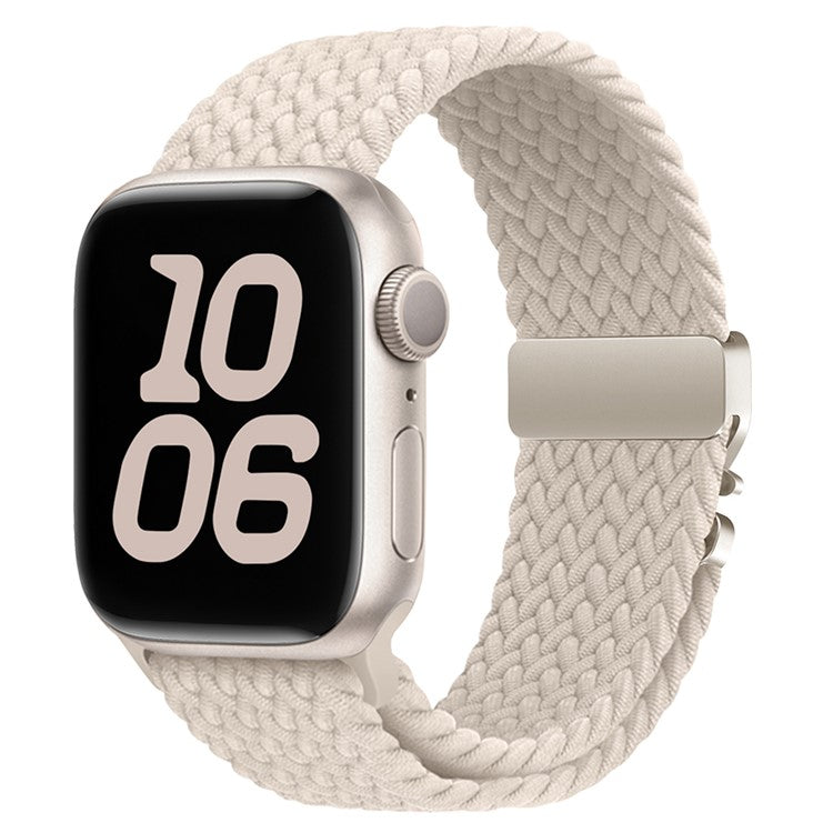 Nylon Strap for Apple Watch Series 10 Ultra 9 8 7 SE 6 5 4 3 2 1 46mm 49mm 45mm 44mm 42mm Parachute Buckle Watch Band - Starlight