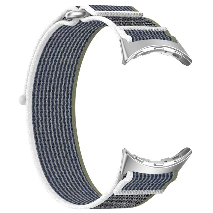 Watch Band for Google Pixel Watch 3 41mm / Pixel Watch 2 / Pixel Watch Adjustable Nylon Loop Strap - Green+Grey