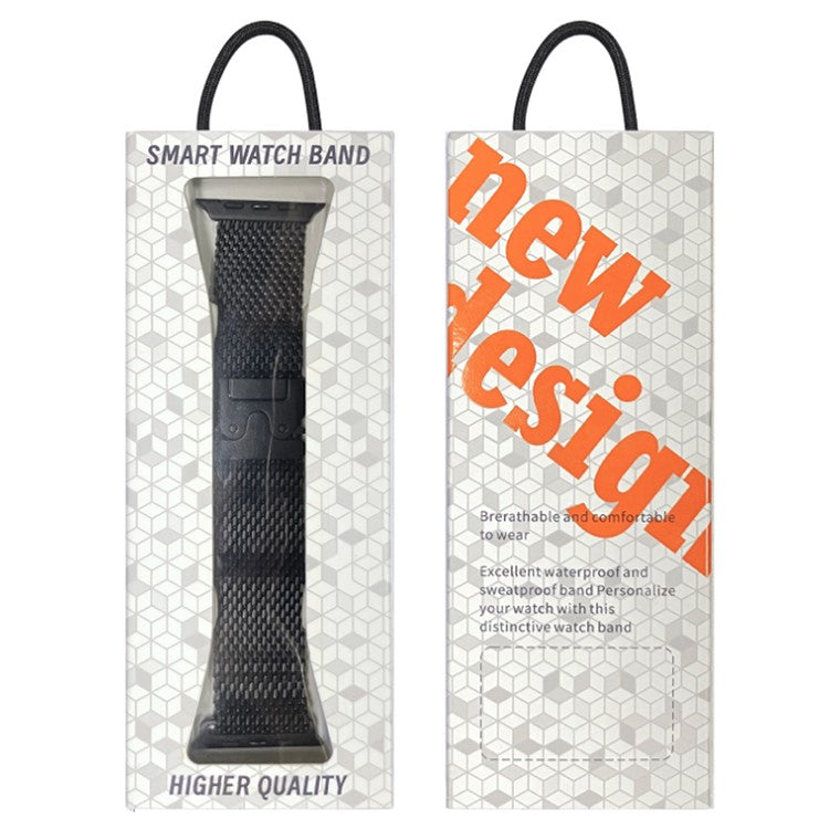 Watch Band For Apple Watch Series 10 9 8 7 SE 6 5 4 3 2 1 42mm 41mm 40mm 38mm Umbrella Buckle Electroplated Stainless Steel Strap - Titanium