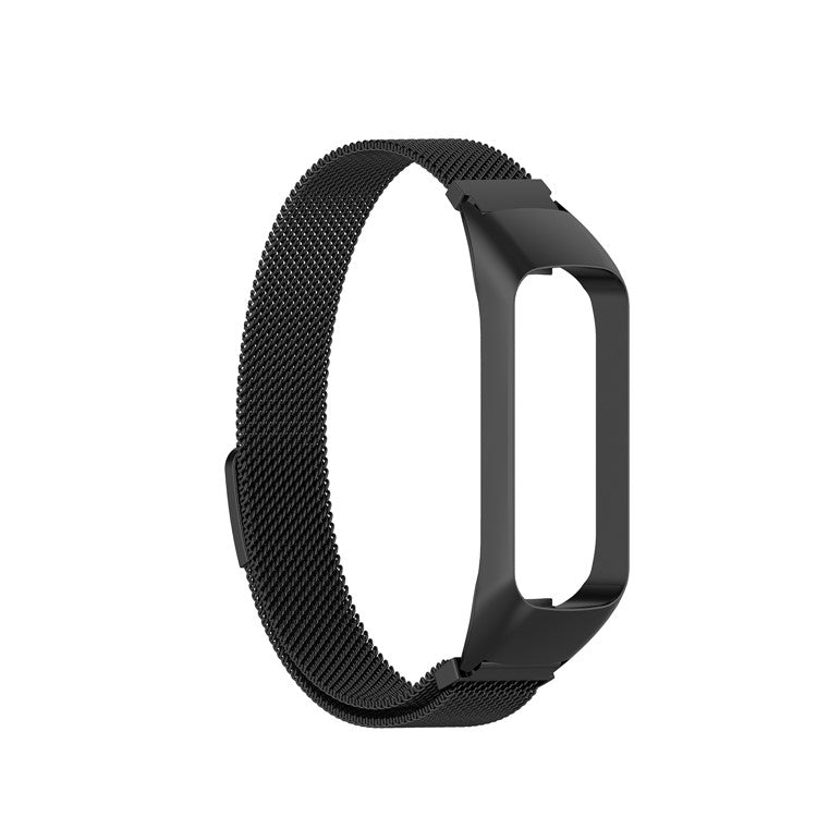 Milanese Stainless Steel Smart Watch Strap for Samsung Galaxy Fit2 SM-R220 - Black