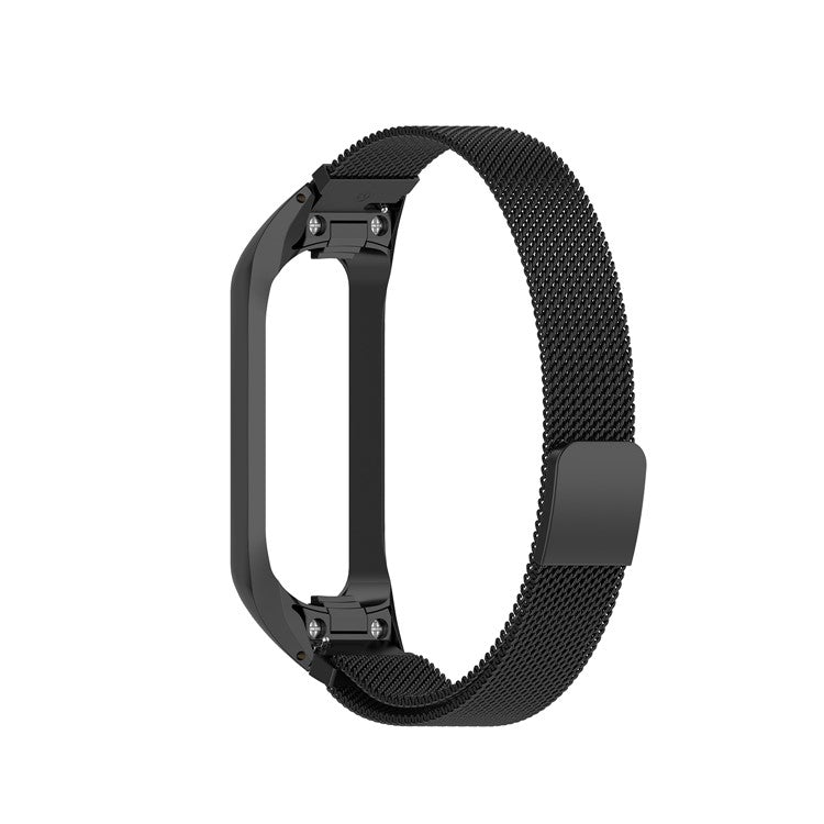 Milanese Stainless Steel Smart Watch Strap for Samsung Galaxy Fit2 SM-R220 - Black