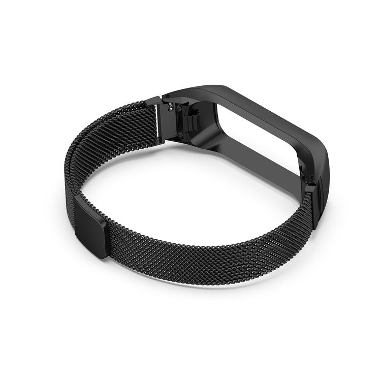 Milanese Stainless Steel Smart Watch Strap for Samsung Galaxy Fit2 SM-R220 - Black