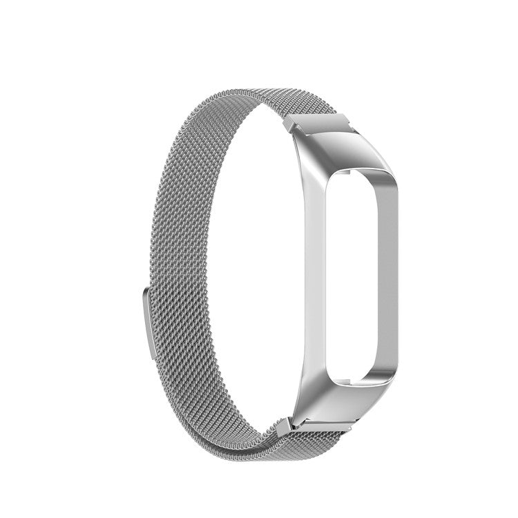 Milanese Stainless Steel Smart Watch Strap for Samsung Galaxy Fit2 SM-R220 - Silver
