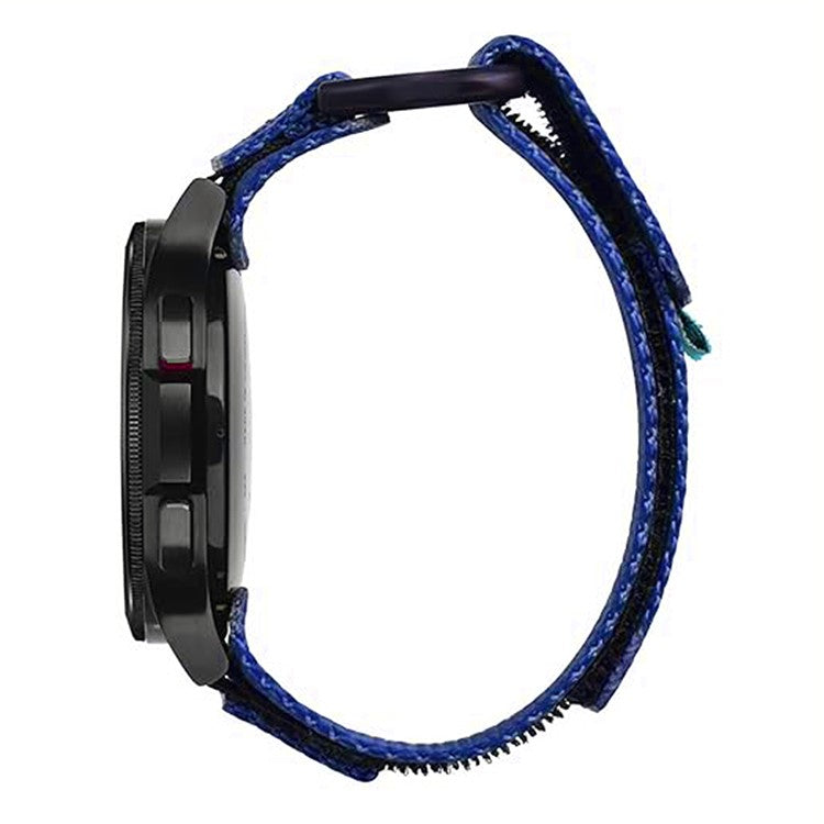 KALEBOL 22mm Nylon Watch Strap for Samsung Galaxy Watch3 45mm / Huawei Watch GT 5 46mm / GT 5 Pro 46mm Wrist Band with Magic Tape - Blue