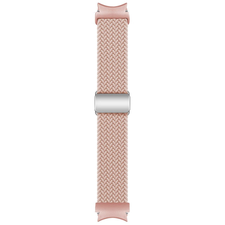 KALEBOL Magnetic Watch Strap for Samsung Galaxy Watch FE 40mm / Watch7 / 6 / 6 Classic / 5 / 5 Active / 5 Pro / 4 / 4 Classic / 4 Active Braided Band - Pink