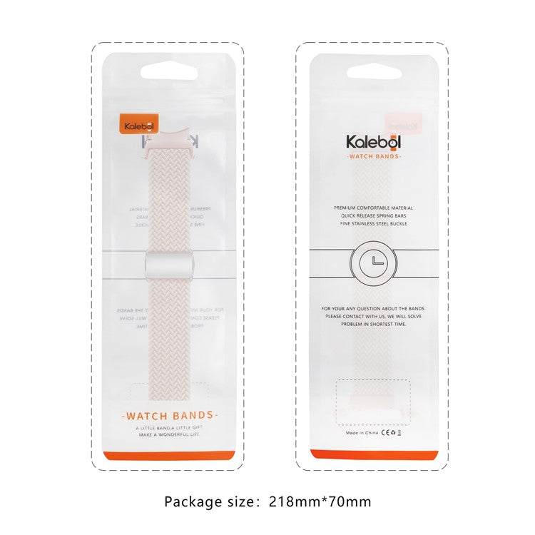 KALEBOL Magnetic Watch Strap for Samsung Galaxy Watch FE 40mm / Watch7 / 6 / 6 Classic / 5 / 5 Active / 5 Pro / 4 / 4 Classic / 4 Active Braided Band - Pink