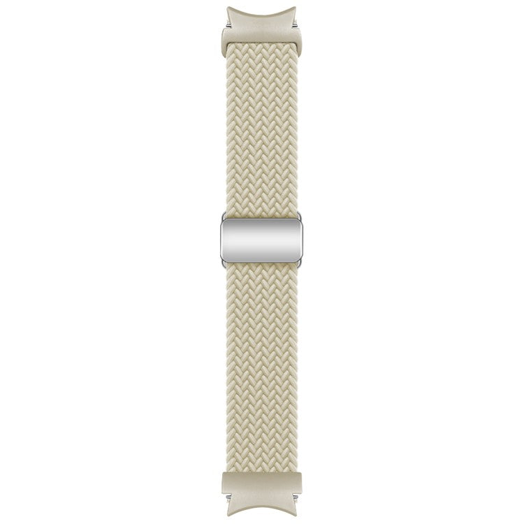 KALEBOL Magnetic Watch Strap for Samsung Galaxy Watch FE 40mm / Watch7 / 6 / 6 Classic / 5 / 5 Active / 5 Pro / 4 / 4 Classic / 4 Active Braided Band - Starlight