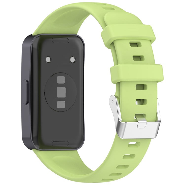 Silicone Watch Strap for Huawei Band 9 NFC / 9 / 8 NFC / 8 Adjustable Wrist Band - Lime
