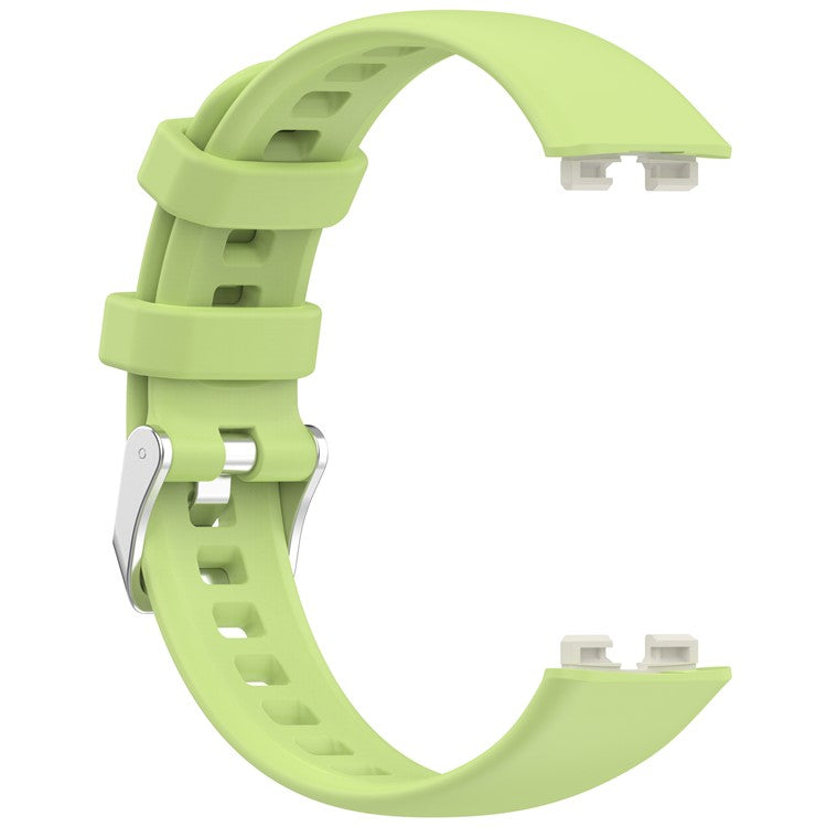 Silicone Watch Strap for Huawei Band 9 NFC / 9 / 8 NFC / 8 Adjustable Wrist Band - Lime