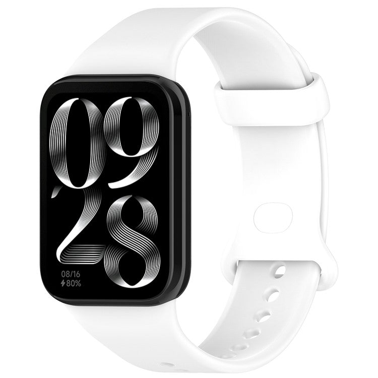 Watch Strap For Xiaomi Smart Band 9 Pro / Band 8 Pro / Redmi Watch 4 TPU Adjustable Wrist Band - White