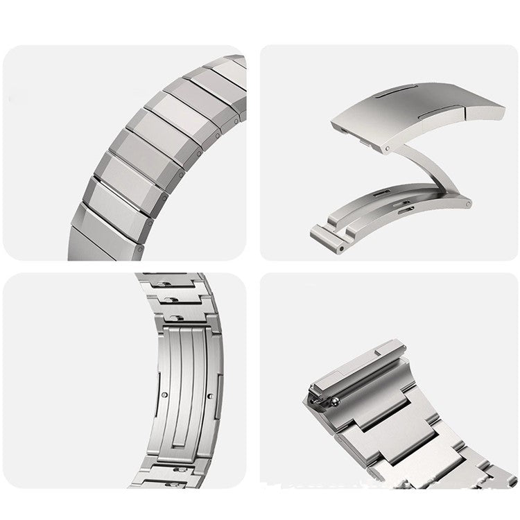 For Huawei Watch GT 5 Pro 46mm / GT 5 46mm Band Adjustable Titanium Alloy Watch Strap - Silver