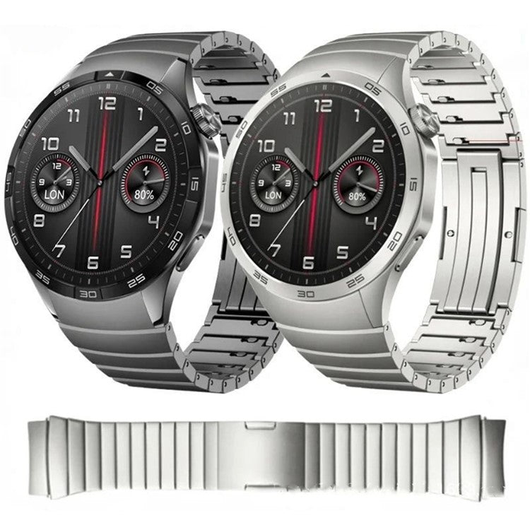 For Huawei Watch GT 5 Pro 46mm / GT 5 46mm Band Adjustable Titanium Alloy Watch Strap - Silver