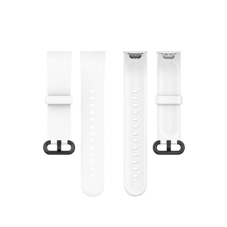 Soft Silicone Smart Watch Strap Replacement Watch Band for Xiaomi Redmi Watch / Mi Watch Lite - White
