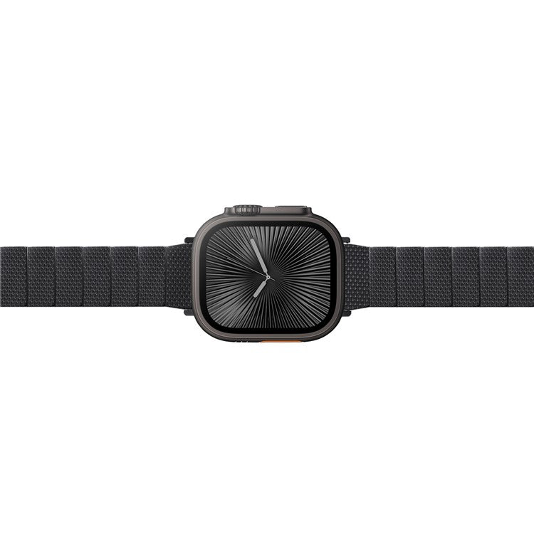 LEMONDA Plantfiber Strap for Apple Watch Series 10 Ultra 9 8 7 SE 6 5 4 3 2 1 46mm 49mm 45mm 44mm 42mm Environmentally Friendly Watch Band - Black