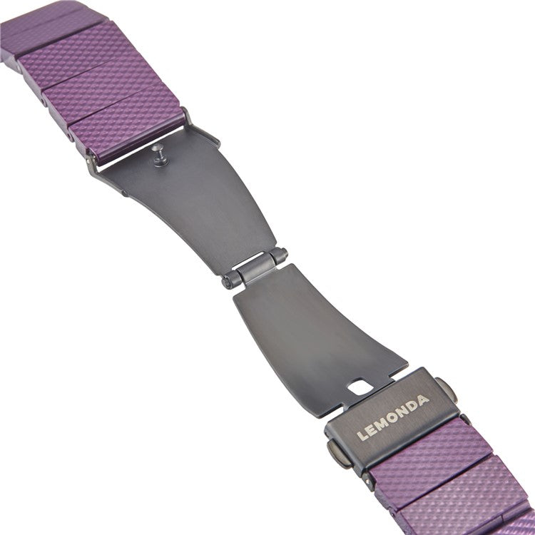 LEMONDA Plantfiber Strap for Apple Watch Series 10 Ultra 9 8 7 SE 6 5 4 3 2 1 46mm 49mm 45mm 44mm 42mm Environmentally Friendly Watch Band - Black