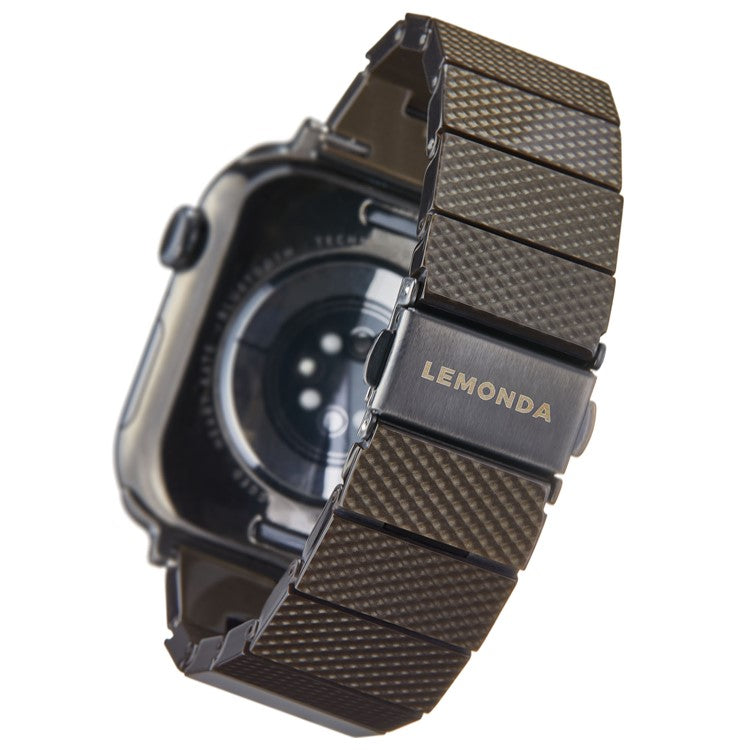 LEMONDA Plantfiber Strap for Apple Watch Series 10 Ultra 9 8 7 SE 6 5 4 3 2 1 46mm 49mm 45mm 44mm 42mm Environmentally Friendly Watch Band - Coffee