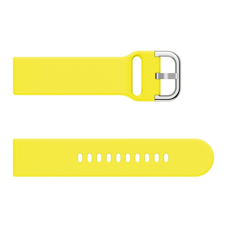 Soft Silicone Smart Watch Strap Replacement Watch Band for Samsung Galaxy Watch Active / Galaxy Watch Active2 20MM - Yellow
