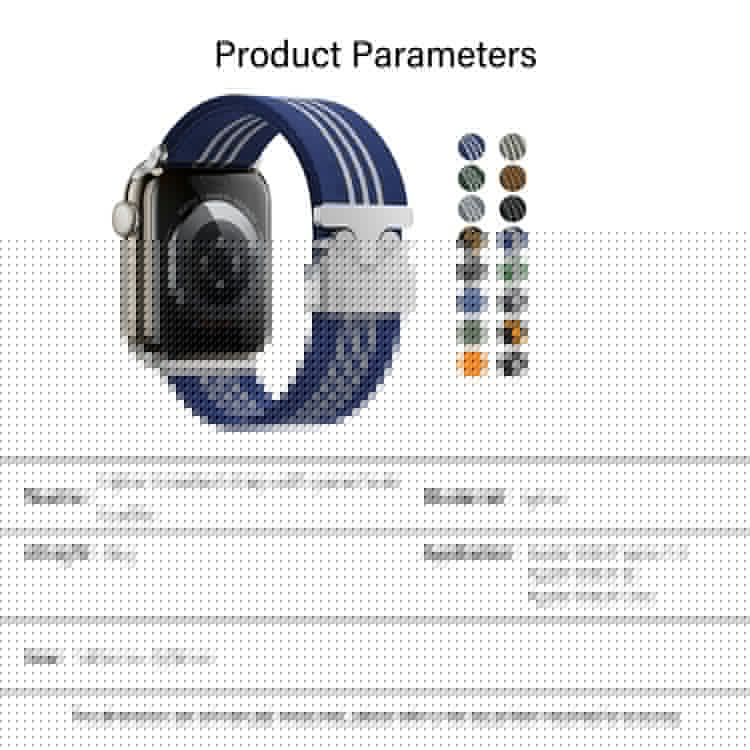 KALEBOL Nylon Watch Band for Apple Watch Series 10 9 8 7 SE 6 5 4 3 2 1 42mm 41mm 40mm 38mm Parachute Buckle Strap - Orange+Yellow