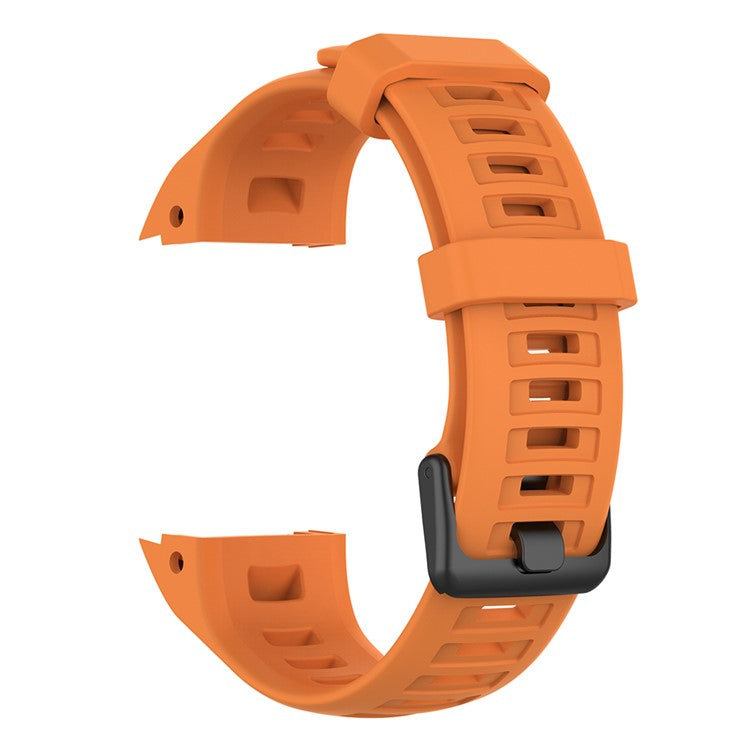 Silicone Watch Band for Garmin Instinct Tactical / Instinct Tide / Instinct 2 / Instinct Wrist Strap with Black Buckle - Yellow