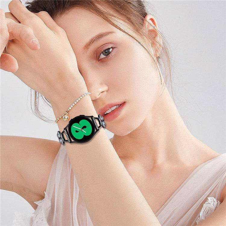 For SyncUP Kids Watch Metal Band Replacement Watch Strap Heart Clover Decor - Black