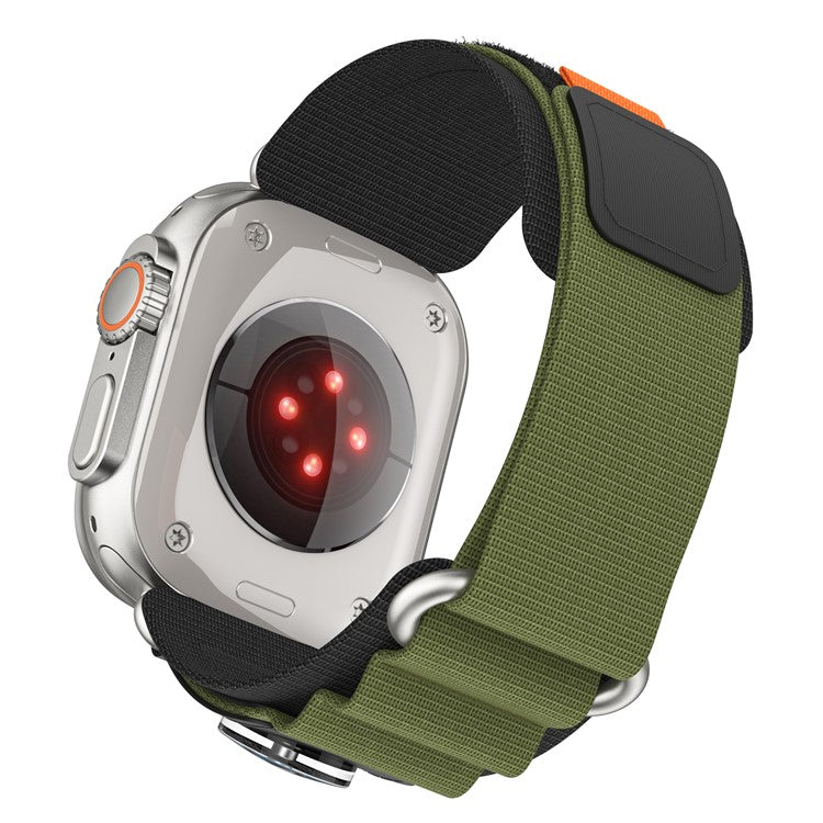 Replacement Strap for Apple Watch Series 10 Ultra 9 8 7 SE 6 5 4 3 2 1 46mm 49mm 45mm 44mm 42mm Watch Band with Compass - Army Green