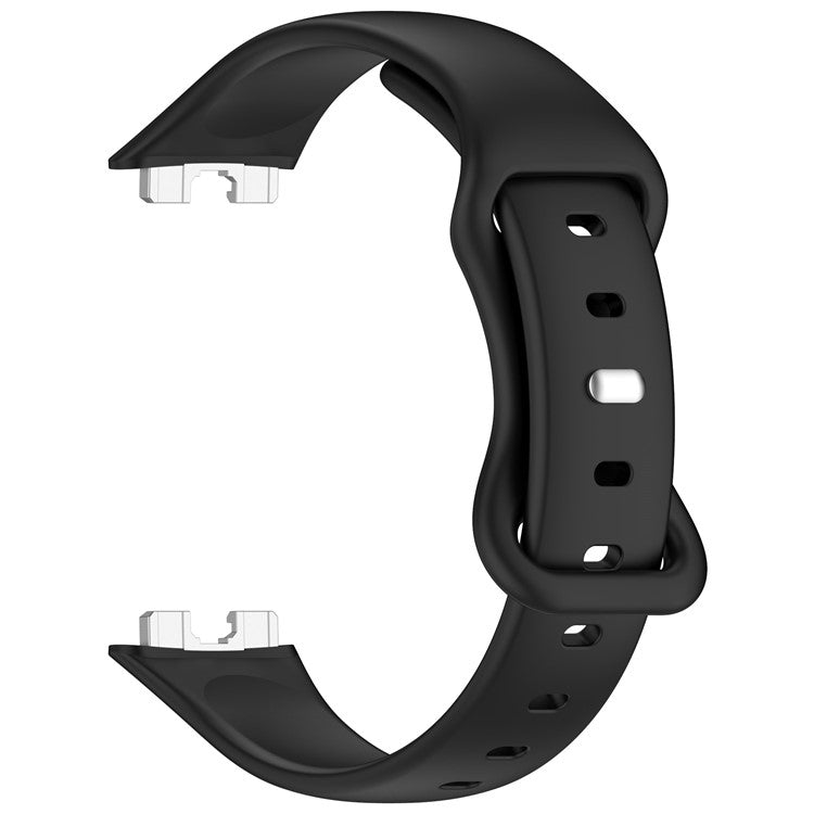 Silicone Watch Strap for Huawei Band 9 NFC / 9 / 8 NFC / 8 Slim Fit Figure 8 Wrist Band - Black