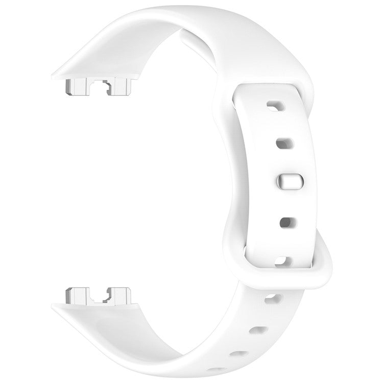 Silicone Watch Strap for Huawei Band 9 NFC / 9 / 8 NFC / 8 Slim Fit Figure 8 Wrist Band - White