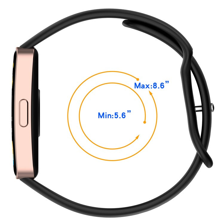 Silicone Watch Strap for Huawei Band 9 NFC / 9 / 8 NFC / 8 Slim Fit Figure 8 Wrist Band - White