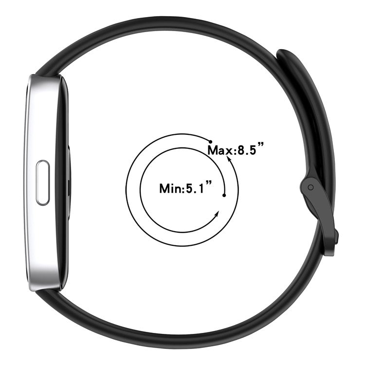 Silicone Watch Strap for Huawei Band 9 NFC / 9 / 8 NFC / 8 Adjustable Replacement Wrist Band - Starlight