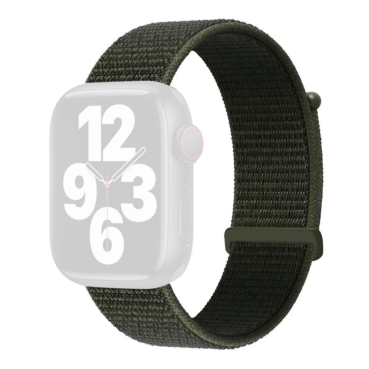 KALEBOL Nylon Watch Band for Apple Watch Series 10 Ultra 9 8 7 SE 6 5 4 3 2 1 46mm 49mm 45mm 44mm 42mm Wrist Strap - Army Green