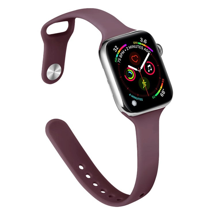 KALEBOL Silicone Watch Band for Apple Watch Series 10 Ultra 9 8 7 SE 6 5 4 3 2 1 46mm 49mm 45mm 44mm 42mm Replacement Strap - Smoky Purple