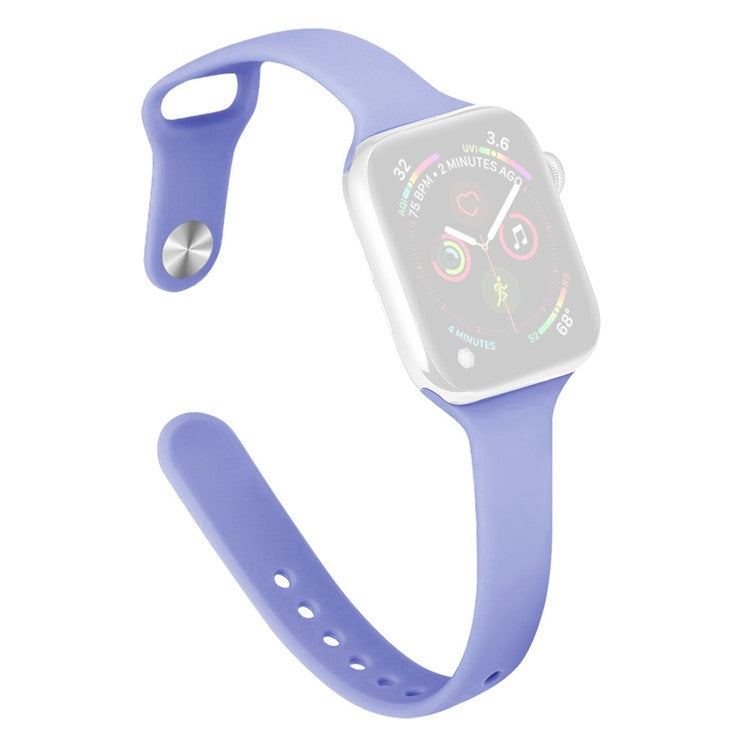 KALEBOL Silicone Watch Band for Apple Watch Series 10 Ultra 9 8 7 SE 6 5 4 3 2 1 46mm 49mm 45mm 44mm 42mm Replacement Strap - Light Purple