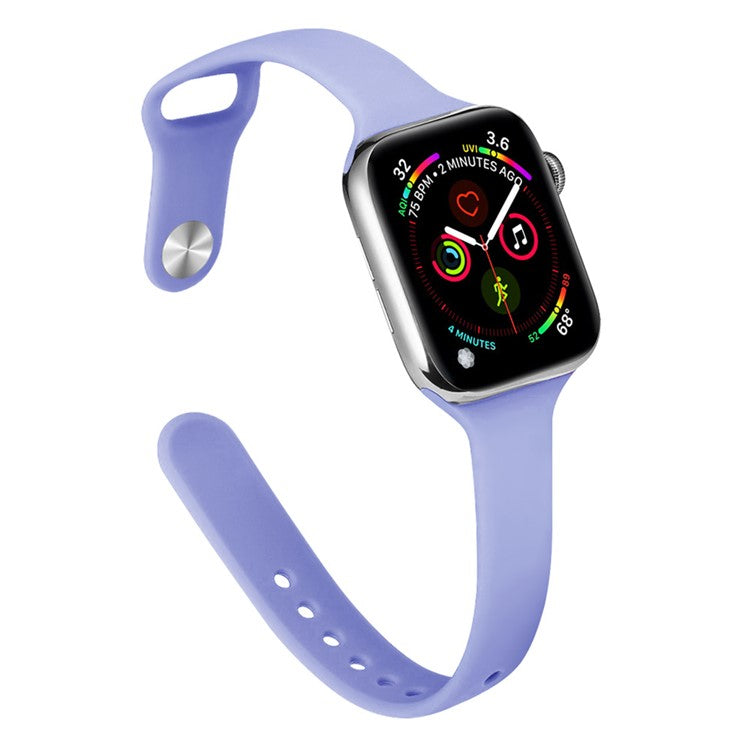 KALEBOL Silicone Watch Band for Apple Watch Series 10 Ultra 9 8 7 SE 6 5 4 3 2 1 46mm 49mm 45mm 44mm 42mm Replacement Strap - Light Purple