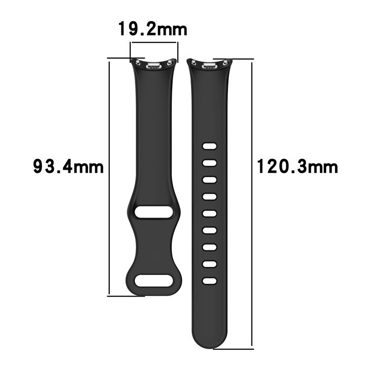 Silicone Watch Strap For Xiaomi Smart Band 9 NFC / 9 / 8 NFC / 8 Figure 8 Tail Reverse Buckle Wrist Band - Starlight