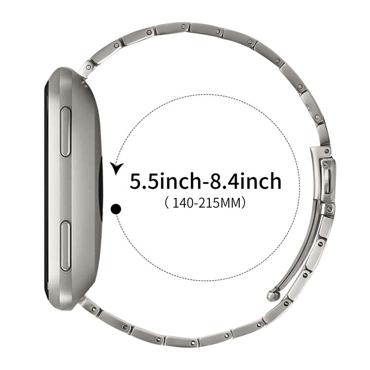 For Xiaomi Mi Watch Color Sports Watch Band Adjustable Titanium Color Stainless Steel Metal Watch Strap