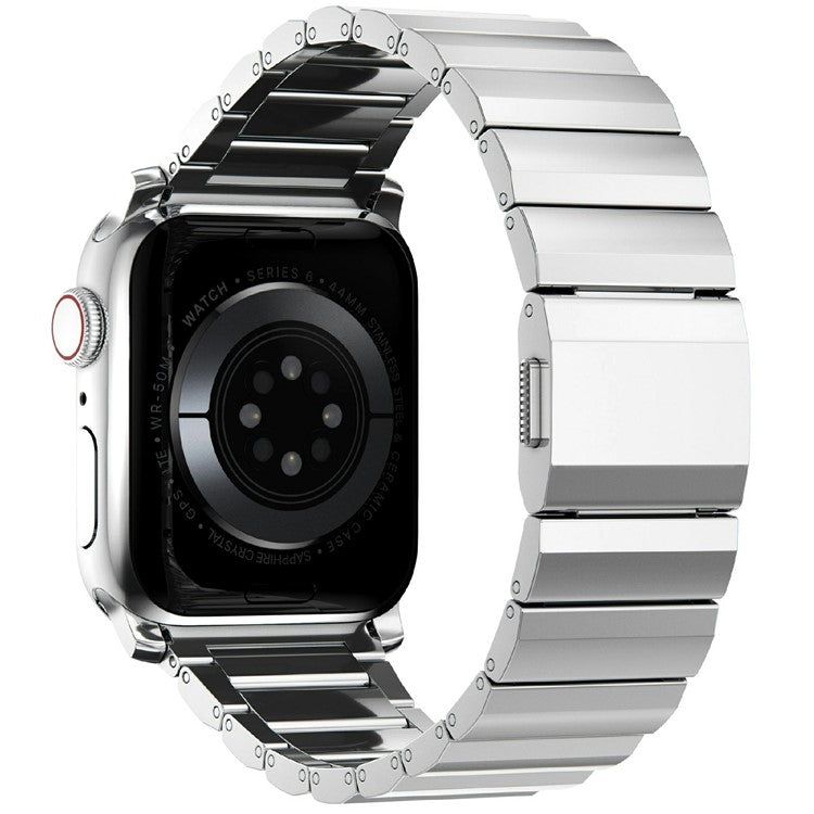 Watch Band for Apple Watch Series 10 Ultra 9 8 7 SE 6 5 4 3 2 1 46mm 49mm 45mm 44mm 42mm Stainless Steel Strap - Silver