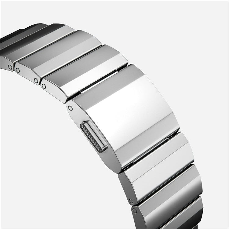 Watch Band for Apple Watch Series 10 Ultra 9 8 7 SE 6 5 4 3 2 1 46mm 49mm 45mm 44mm 42mm Stainless Steel Strap - Silver