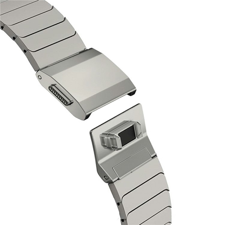Watch Band for Apple Watch Series 10 Ultra 9 8 7 SE 6 5 4 3 2 1 46mm 49mm 45mm 44mm 42mm Replacement Titanium Strap - Silver